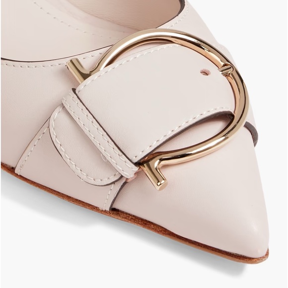 🆕 👠 SALVATORE FERRAGAMO Bione Vitello Pumps 4.0cm Color: Jasmine Size: 8C - Picture 4 of 10